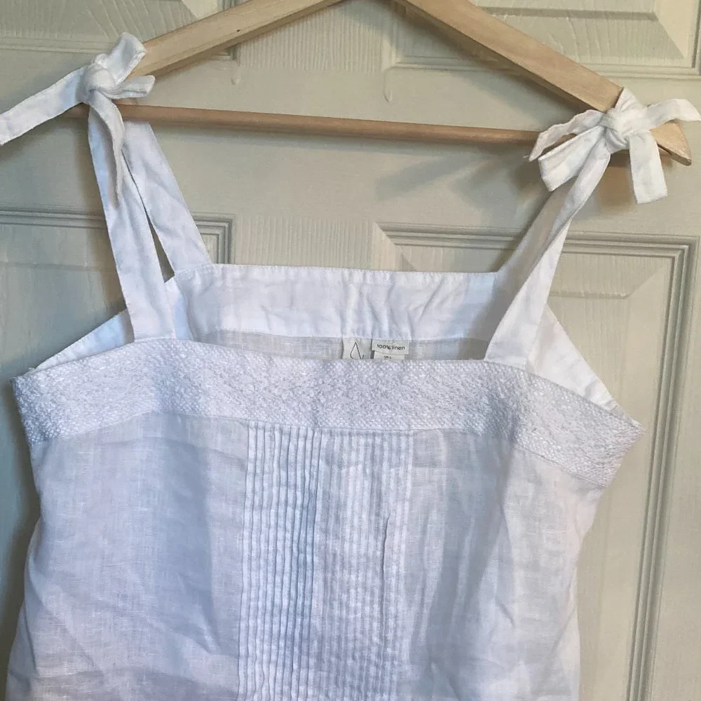 Joie White Linen Top - NWT - Picture 2 of 13